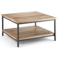 thumbnail image 1 of Pemberly Row Table Basse Carrée de 34 Pouces en Bois de Manguier Industriel, Naturel, 1 of 9