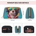 thumbnail image 5 of Xecao Colorful Sunglasses Dog Print Fashion Makeup PVC Bag Large Capacity Travel Cosmetic Bag for Women Organizer Toiletry Clutch, 5 of 8