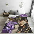 thumbnail image 5 of JoJo''s Bizar#re Adven-ture Fleece Blanket Soft Cozy Throw Blanket 30x40, Lightweight Fuzzy Comfy Flannel Blanket Warm Plush Throw Blankets for Couch, Sofa, Bed, 5 of 6