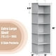 thumbnail image 2 of Organizador de armario Simple Houseware, 5 estantes, para colgar, gris, 2 of 5