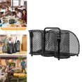 thumbnail image 3 of Kearding Cesta de cubiertos de alta capacidad, soporte de almacenamiento de cubiertos de hierro, organizador de cubiertos decorativo con diseño de malla Cocina y Comedor Kearding HA018708-00, 3 of 6