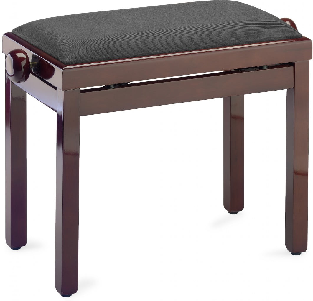 Stagg PB39 MHP VBK Adjustable Piano Bench Highgloss Mahogany with