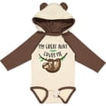 thumbnail image 3 of Inktastic My Great Aunt Loves Me Cute Sloth and Baby Boys or Girls Long Sleeve Baby Bodysuit, 3 of 5
