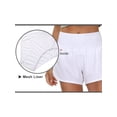 thumbnail image 3 of Womens High Waisted Running Shorts Quick Dry Athletic Workout Shorts With Mesh Liner Zipper Pockets Loose Fit, 3 of 5