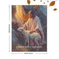 thumbnail image 3 of Qisvanset Jesus Christ and Lamb Canvas Wall Art 15.75x11.81 Inches, 3 of 8