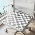 thumbnail image 1 of ¡Ahorra Más!, Cojín de seda de hielo a cuadros para silla de oficina, transpirable, cómodo, no voluminoso, estable, antideslizante, lavable a máquina Akmoler, 1 of 8