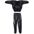 thumbnail image 3 of Combinaison de Sauna pour Adultes pour Salon à Domicile, Exercice, Survêtement, Poids, Course, Jogging, Veste Anti-Perte, Réutilisable, Lavable, Combinaisons de Sport, Vêtements, Équipement de Sport, Noir, P, 3 of 9