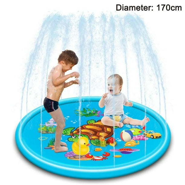 Large 68 Splash Pad Outdoor Toys For Kids Sprinkler Water Toys For 2 3 4 5 Years Old Boys Girls Toddlers Outside Party Sprinkler Splash Play Mat Blue Walmart Com Walmart Com