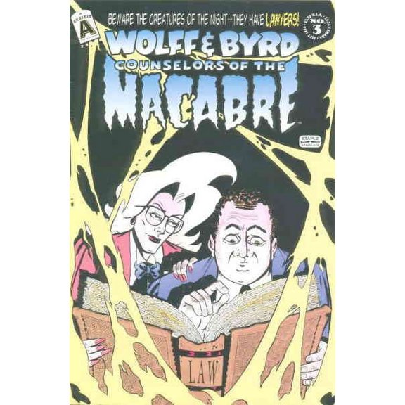 Wolff And Byrd, Counselors of the Macabre #3 VF ; Exhibit A Comic Book
