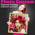 thumbnail image 2 of HOMFUN-Cuadro de diamante con foto personalizada, imagen de diamantes de imitación 5D artesanal, bordado de diamantes, punto de cruz 3D, decoración de la boda del hogar ZX, 2 of 4