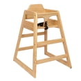 thumbnail image 6 of Solid Pine Wood High Feeding Seat, Natural Finish, 20"W x 22.9"D x 29.2"H, Safe & Easy Clean Booster Chair for Dining Rooms, Homes, 6 of 9