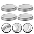 thumbnail image 2 of 4pcs Stainless Steel Mesh Sprouting Lid Jar Lids for Growing Bean Broccoli, 2 of 9