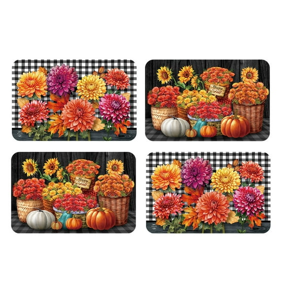 Briarwood Lane Fall Mums Placemat (4-pack)