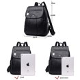 thumbnail image 5 of Mochilas de cuero suave para mujer, 7 colores, estilo vintage, para hombro, informales, de viaje, para la escuela, 5 of 5