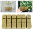 thumbnail image 4 of CIMAXIC 18 Pcs 1.5 Inch Soilless Hydroponic Mineral Wool Vegetables Cultivation System Gardening Tools Moisturized Planting Seedlings Block (Light Green),1.42"X1.42"X1.57", 4 of 4
