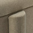 thumbnail image 3 of Bouclair Taupe Fabric Ottoman with Storage, 3 of 5