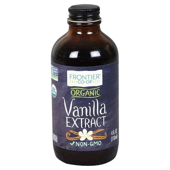 Frontier Organic Vanilla Extract, 4 Ounce Pack of 1