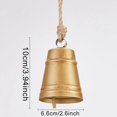 thumbnail image 2 of 1PC Christmas Vintage Gold Cow Bell,Hanging Vintage Brass Antique Lucky Rustic Crafts Bell with Jute Rope for Christmas Tree Staircase Fireplace Holiday Decor, 2 of 5