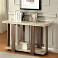 thumbnail image 2 of Furniture of America Haven Contemporary Wood 1-Shelf Console Table in Light Oak, 2 of 4
