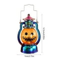 thumbnail image 3 of AUHomi Halloween Mini Pumpkin Lantern with LED Candle, 1PC Vintage Mini Pumpkin Lights with Button Battery Decor Gifts Indoor Porch Garden Lantern, Halloween Party Hanging Lanterns (B), 3 of 6