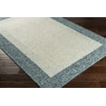 thumbnail image 4 of Boutique Rugs Kuruman Bordered Teal Wool Runner Rug - Teal, Light Gray, Medium Gray - 2'6" x 10' Runner, 4 of 12