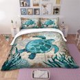 thumbnail image 1 of Housse de Couette et Taies d'Oreiller, Ensemble de Literie Moderne en Polyester 3 Pcs Taille Double, 1 of 8