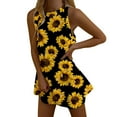thumbnail image 1 of Babysbule Liquidation de Robes pour Femmes Robe pour Femme Robes d'Été pour Femmes Plage Robe T-Shirt Imprimée Sans Manches Décontractée Ample Robe Débardeur, 1 of 6