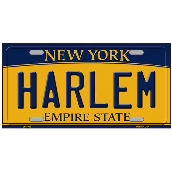Harlem New York Novelty Metal Novelty License Plate Tag LP-8943