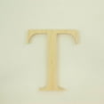 thumbnail image 1 of Package of 1, 18 Inch X 1/2" Thickness Baltic Birch Wood Letter T in The Times New Roman Font, Thick, Upper Case for Art & Craft Project, Made in USA, 1 of 4