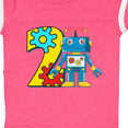 thumbnail image 4 of Inktastic 2nd Birthday Robot Boys or Girls Baby Bodysuit, 4 of 5