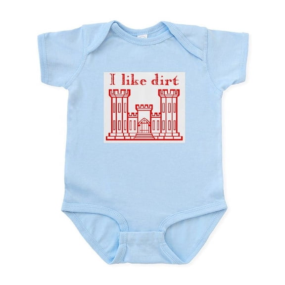 CafePress - Dirty - Baby Light Bodysuit, Size Newborn - 24 Months