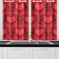 thumbnail image 4 of CADecor Happy Valentine's Day Window Treatment Panel Curtains Window Curtain Kitchen Curtain,Two Piece 26x39 Inches, 4 of 4