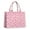 Pink Ribbon Pattern-1, variant on Large Capacity Tote Bag,Pink Ribbon Pattern Handbag Fashion Luxury Tote Bag,15.7"x13"x 5.1" Inches,Laptop Compatible