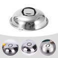 thumbnail image 4 of Couvercle de Poêle en Acier Inoxydable Multi-Fonction Couvercle de Casserole Rond Fourniture de Cuisine, 4 of 8