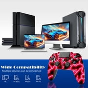 Wireless Controller Compatible with P4/P4 Slim/P4 Pro/Windows PC, Red