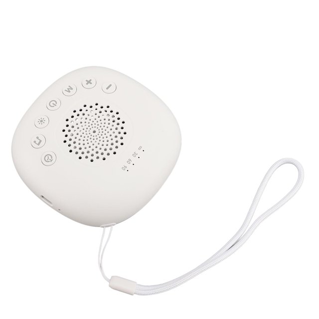 Machine à Sons pour Dormir, Volume 32 Niveaux, Minuterie Compacte, 20 Sons Réglables avec Veilleuse pour Adultes pour la Maison