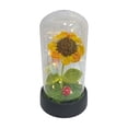 thumbnail image 2 of Handmade Crochet Flower Night Light, LED Knitted Flower Lamp Dome, Warm Glow Bedroom Desktop Decor Gift For Women Mom Girls Birthday, 5.12x2.76x2.76 Inch, 2 of 7