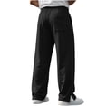 thumbnail image 7 of Mens Sweatpants Fashion Casual Solid Color Loose Winter Drawstring Pockets Pants Sweatpant Soft and Comfortable, 7 of 7