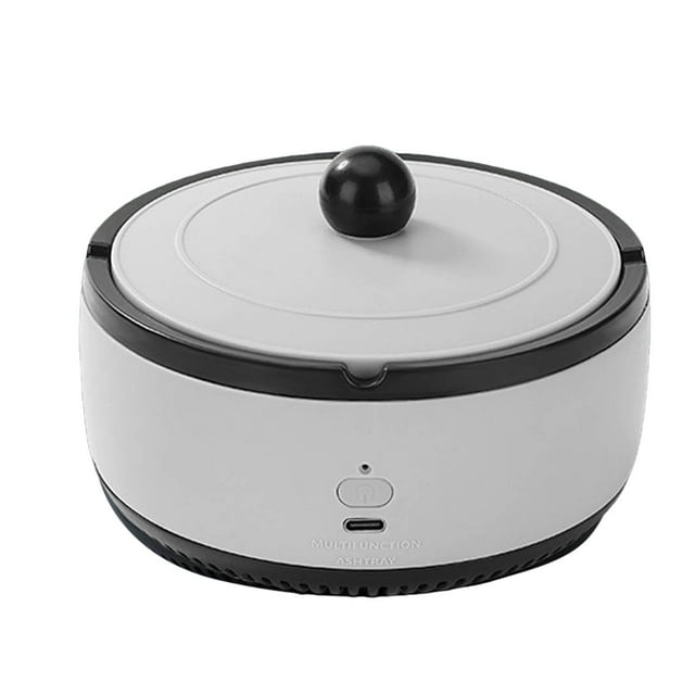 Multifunctional Ashtray Indoor Outdoor Ashtray Air Purifier Desktop USB Rechargeable Ashtray Filters For Home Grey And White Lt700p Fridge Water Filter
