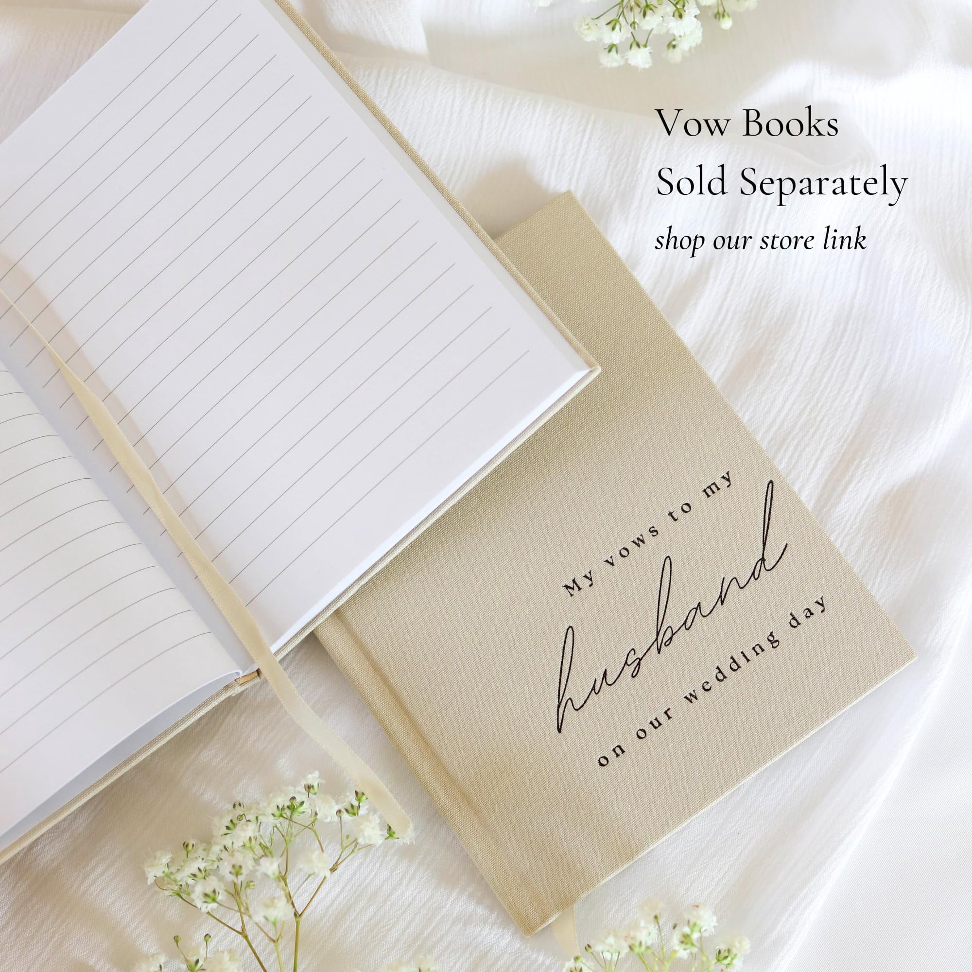 Wedding Guest Book With Clear Photo Corners Self Adhesive Stickers - Linen Photo Guestbook to Sign at Bridal Shower or Wedding Reception Party - 100 Pages - Half Blank and Lined Thick Paper Books