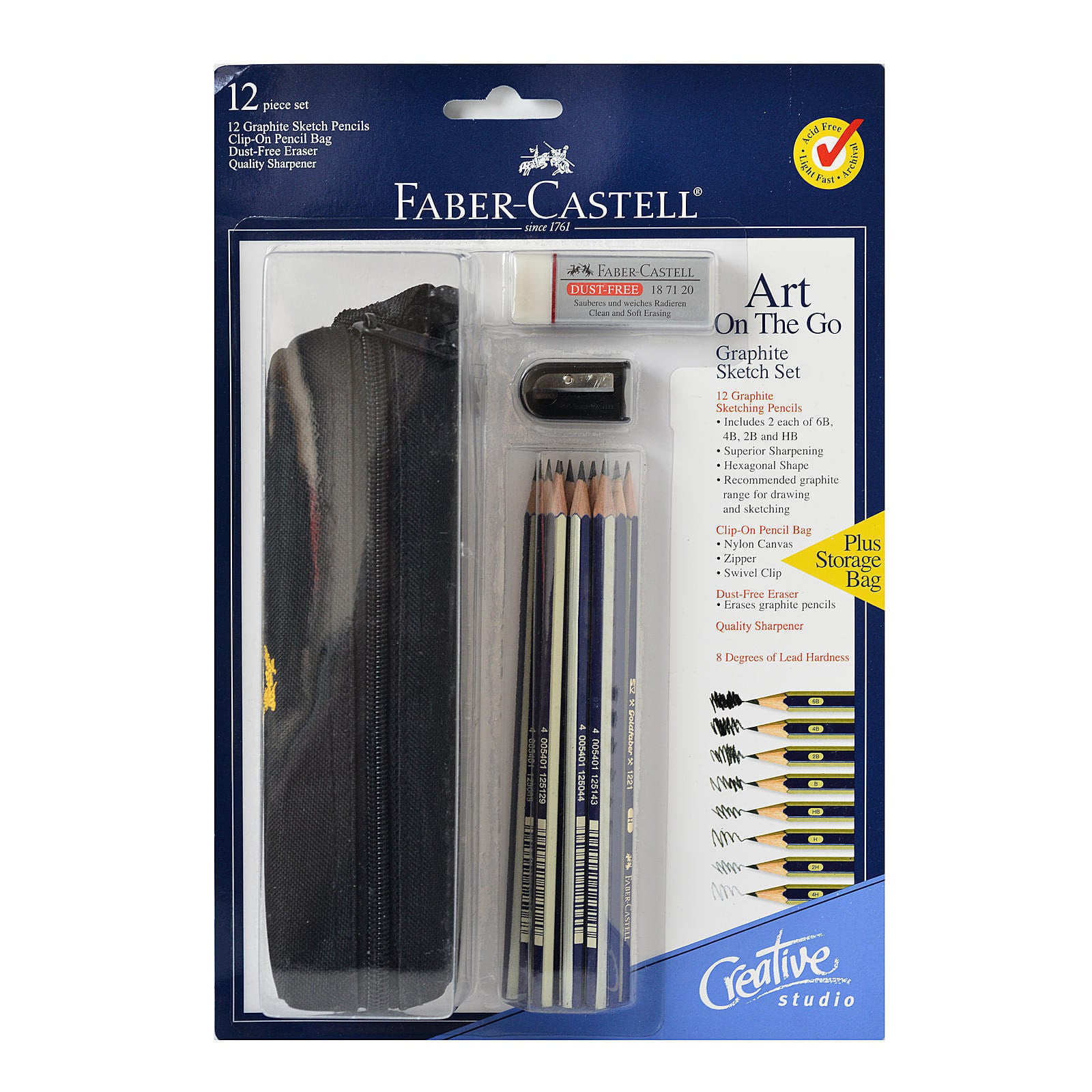 Faber-Castell Art on the Go Graphite Pencil Set for Sketching, Drawing, and  Art