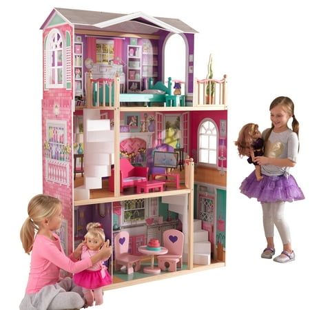 Kidkraft 18 Inch Dollhouse Doll Manor With 12 Accessories Included