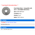 thumbnail image 2 of Front Brake Rotor - Compatible with 2014 - 2018 BMW 328d xDrive 2015 2016 2017, 2 of 2