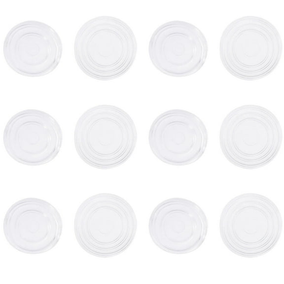 OFFIGAM Clear Glass Table Top Protectors 200pcs Skid-Resistant Noise Reduction Pads for Furniture