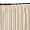 thumbnail image 2 of Linen Textured Pinch Pleat Curtain for Living Room, Room Darkening Window Curtain Panel for Bedroom, Privacy Drape with Double Layer (72 x 84 Inches, 1 Panel, Sand Beige) outdoor curtains, 2 of 6