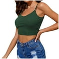 thumbnail image 2 of Viikei Womens Tank Top Camisoles for Women Plus Solid Pullover Vest Crop Tops Shirts Blouse, 2 of 7