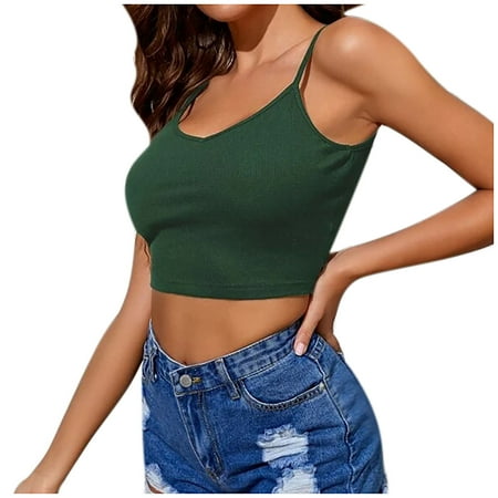 Fancifize Womens Workout Sports Bras Ribbed Backless Yoga Tank Tops Crop Twist Low Back Cami Bra for Gym