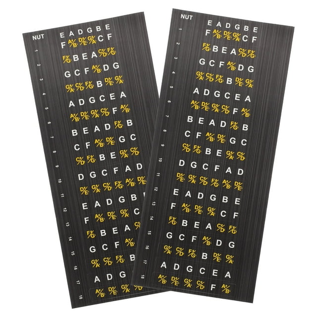 Raindrops Electric Guitar Fretboard Stickers Black Self Adhesive Decorative Decals for Musical Instruments