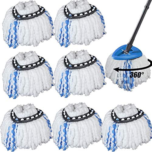 8Pack Spin Mop Heads Replacements for O Cedar Spin Mop, Easy Cleaning