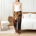 thumbnail image 2 of Fotbe Cool Fire Lion Women's Pajama Pants,Sleepwear Pants,Pj Bottoms Drawstring And Pockets-X-Large, 2 of 7